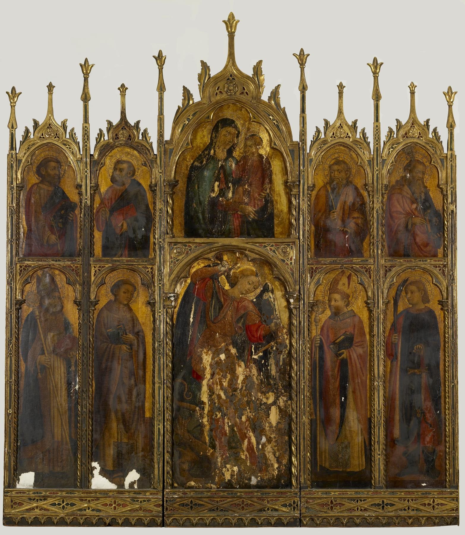 Madonna and Child with St. Michael and Other Saints