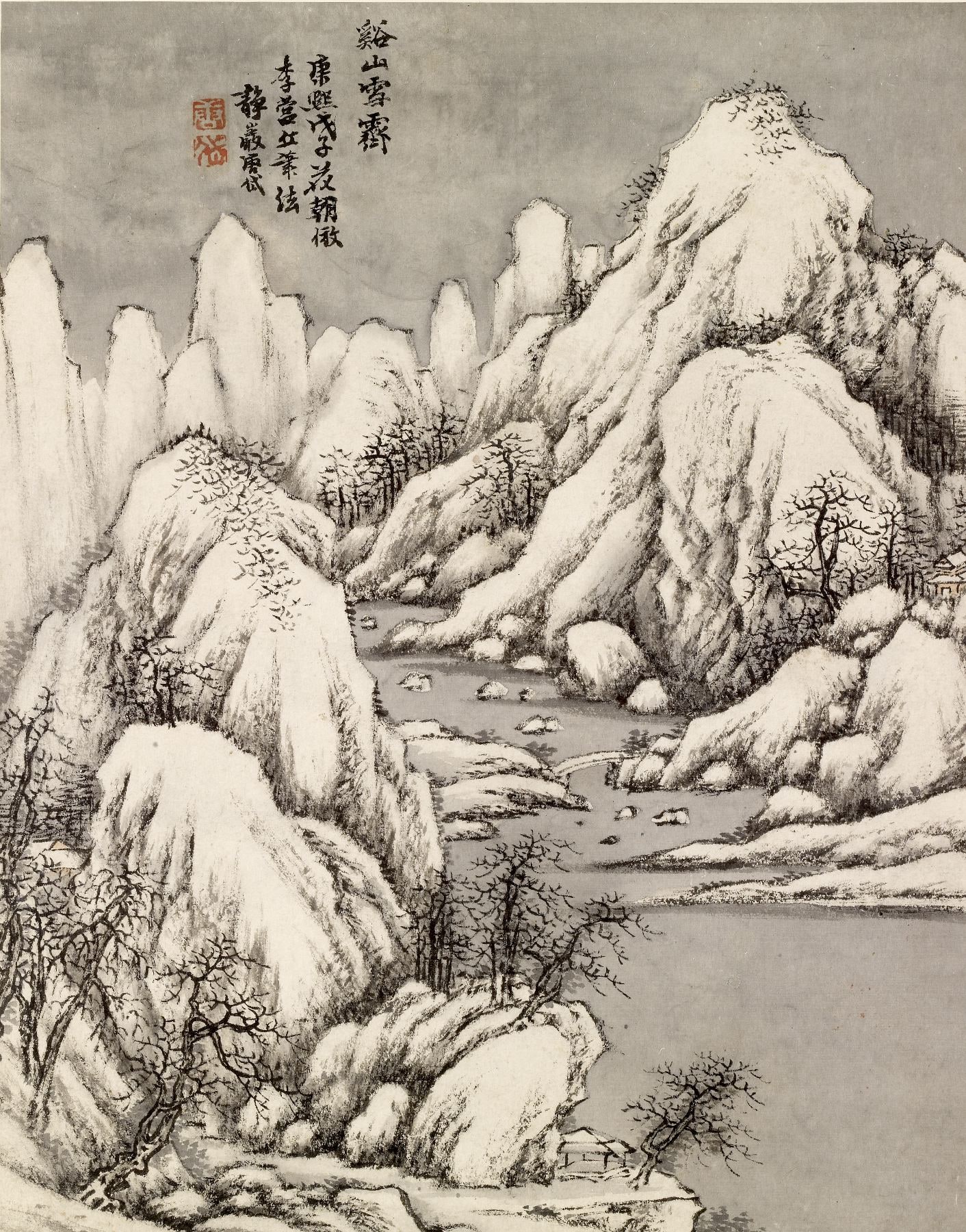 Snow Piled in Gorges and Peaks