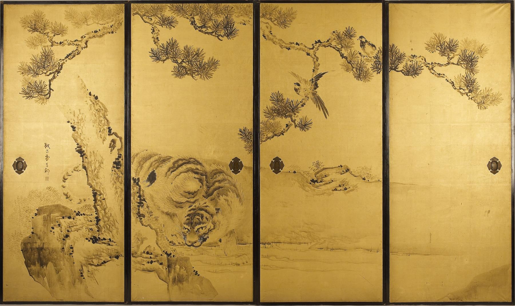 Fusuma: Tigers and Dragon