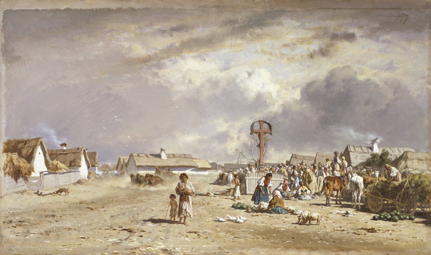 The Market at Szolnok, Hungary
