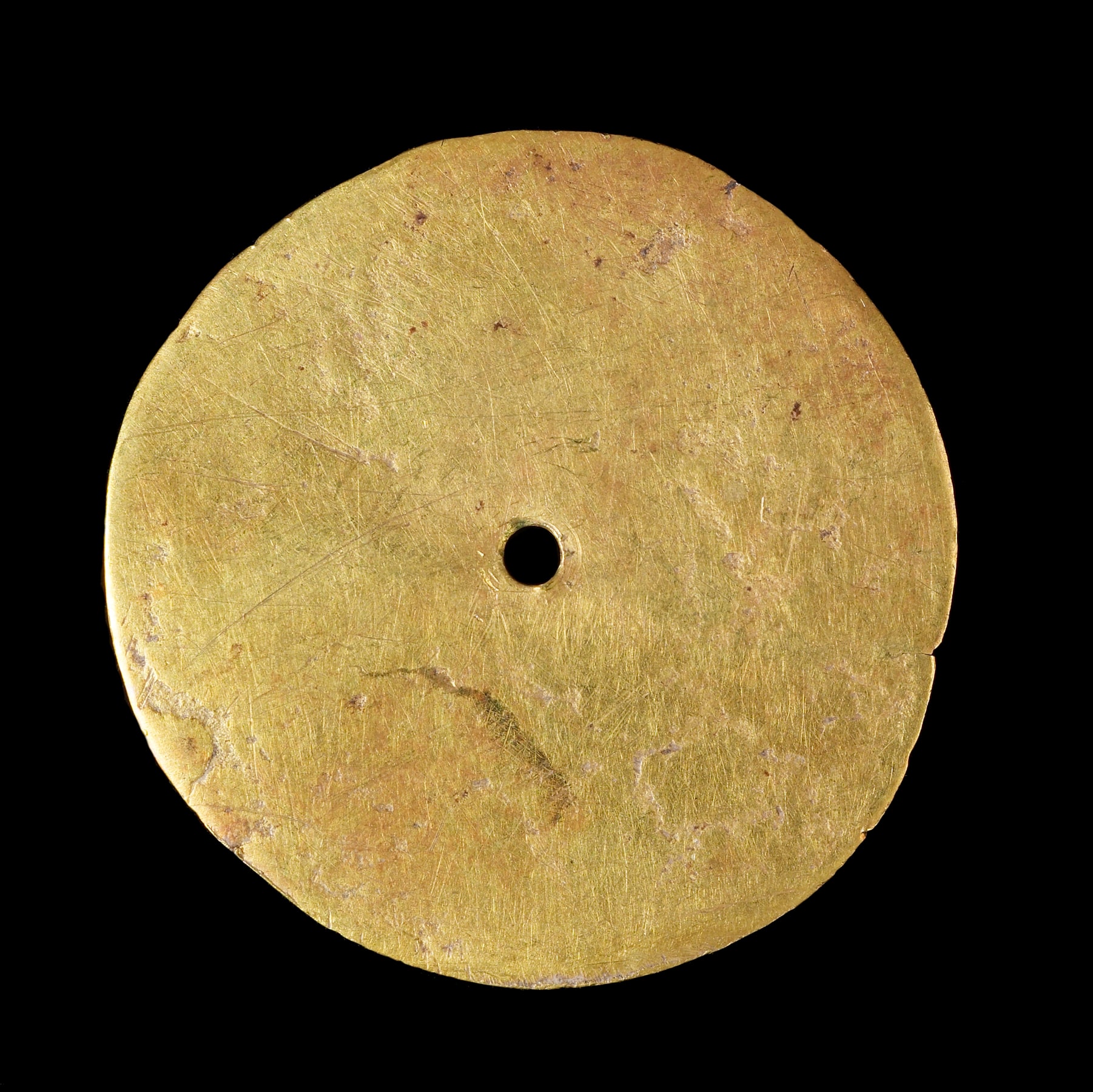 Disc-Shaped Ornament with Pierced Hole