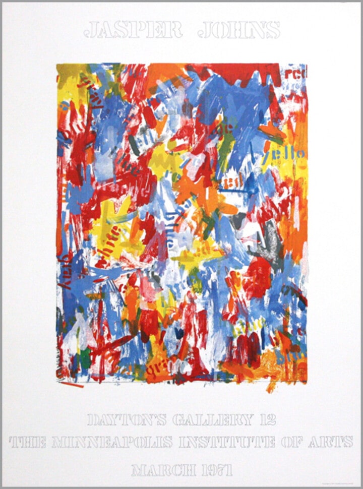 Jasper Johns Dayton's Gallery 12 The Minneapolis Institute of Arts March 1971