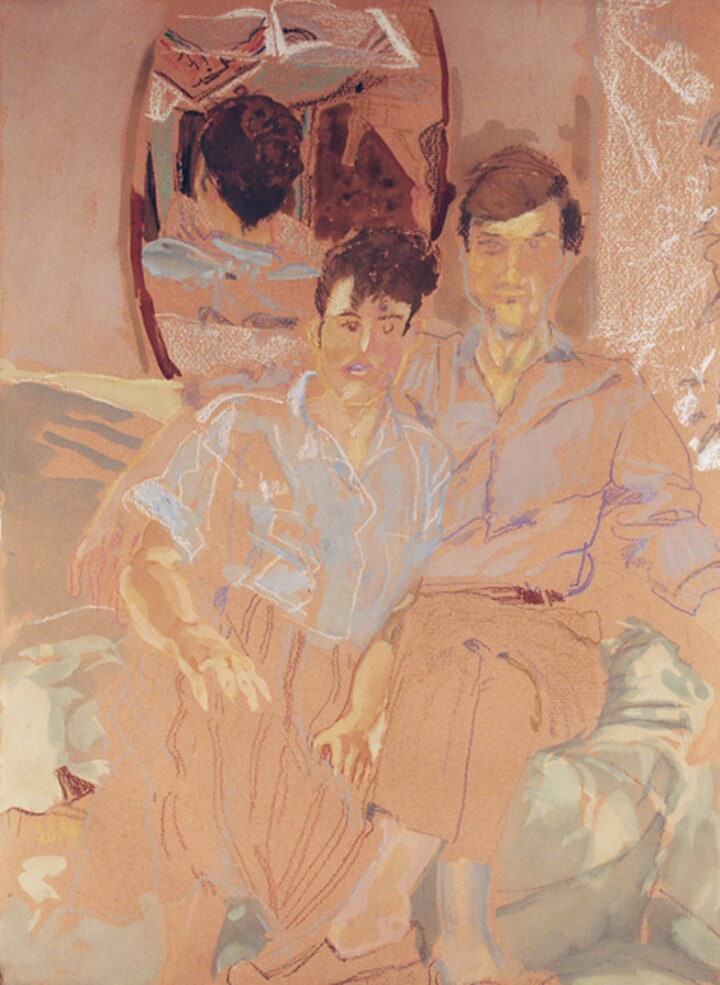 Portrait of Wendy Hoff and her ex-husband