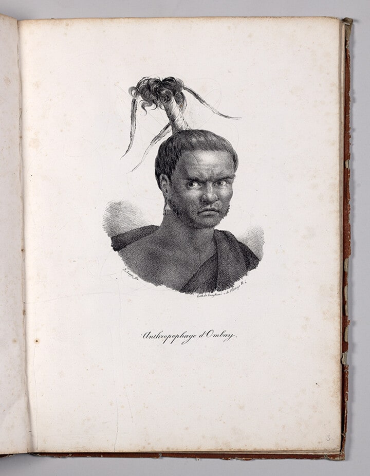 Anthropophage d'Ombay. A Cannibal from Ombay ( Alor islands Indonesia)
