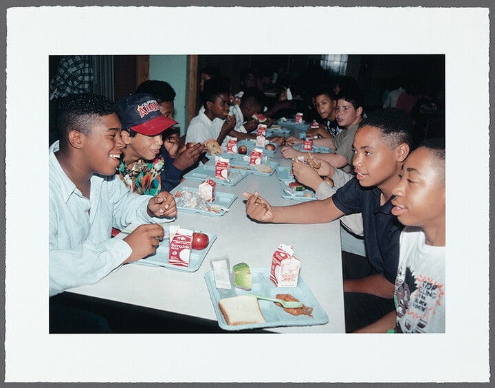 Cafeteria Finger Gesture, IS 291, Bushwick, Brooklyn, New York
