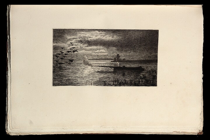 Chasse aux canards, from Eaux-Fortes Modernes