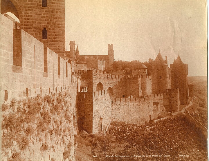 Cite de Carcassonne. Ensemble de la Porte de l'Aude