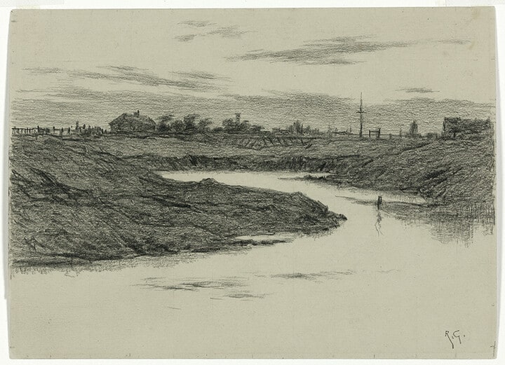 [Evening study, West Rye, Sussex]