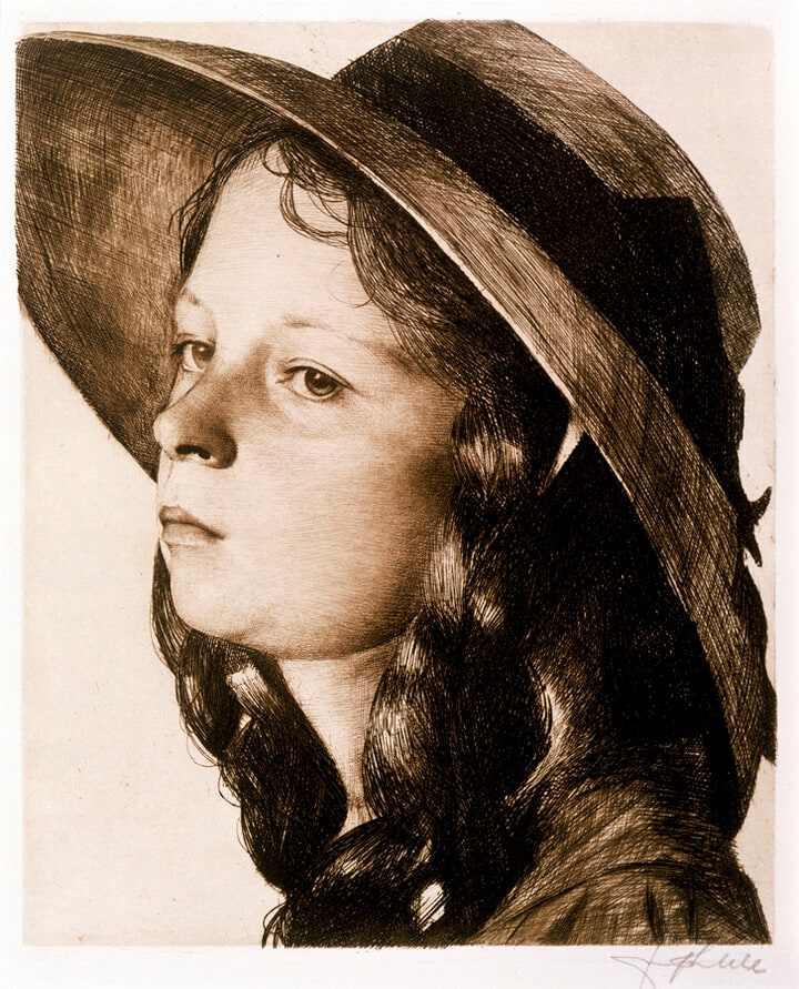Head of the Artist's Daughter Wearing a Bonnet