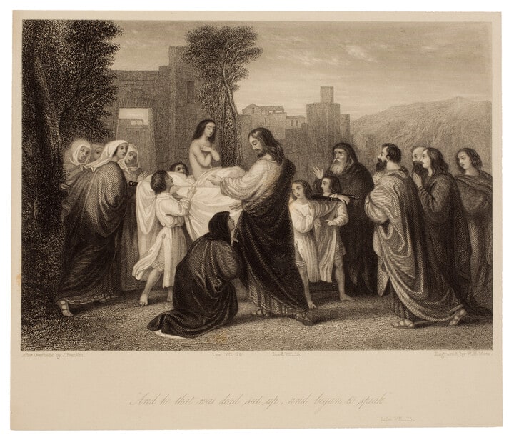 "And he that was dead sat up, and began to speak" Luke VII. 15.