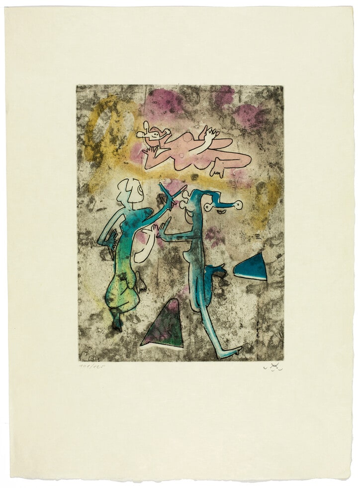 Centre Noeuds: Two blue, one pink nude