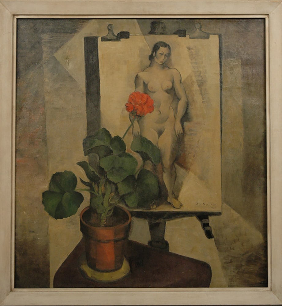 Nude with Geraniums