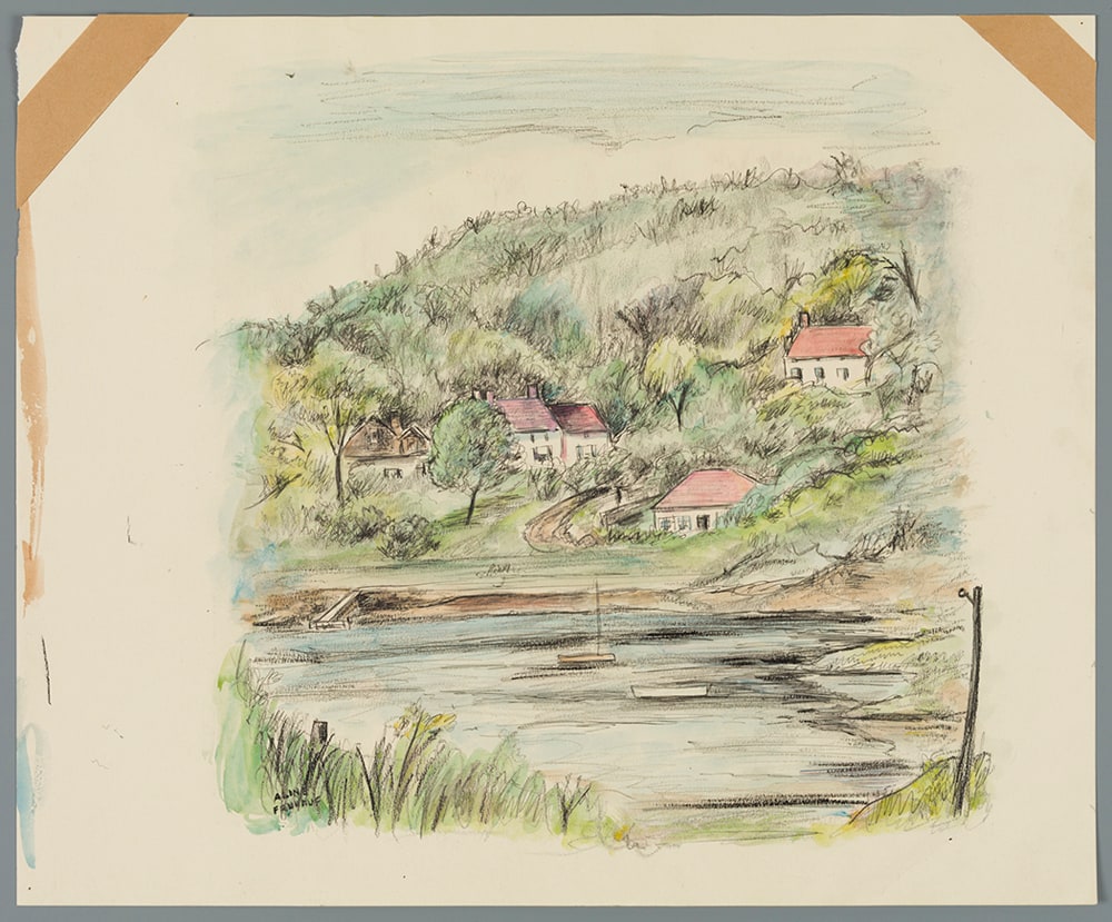 Hillside and Lake