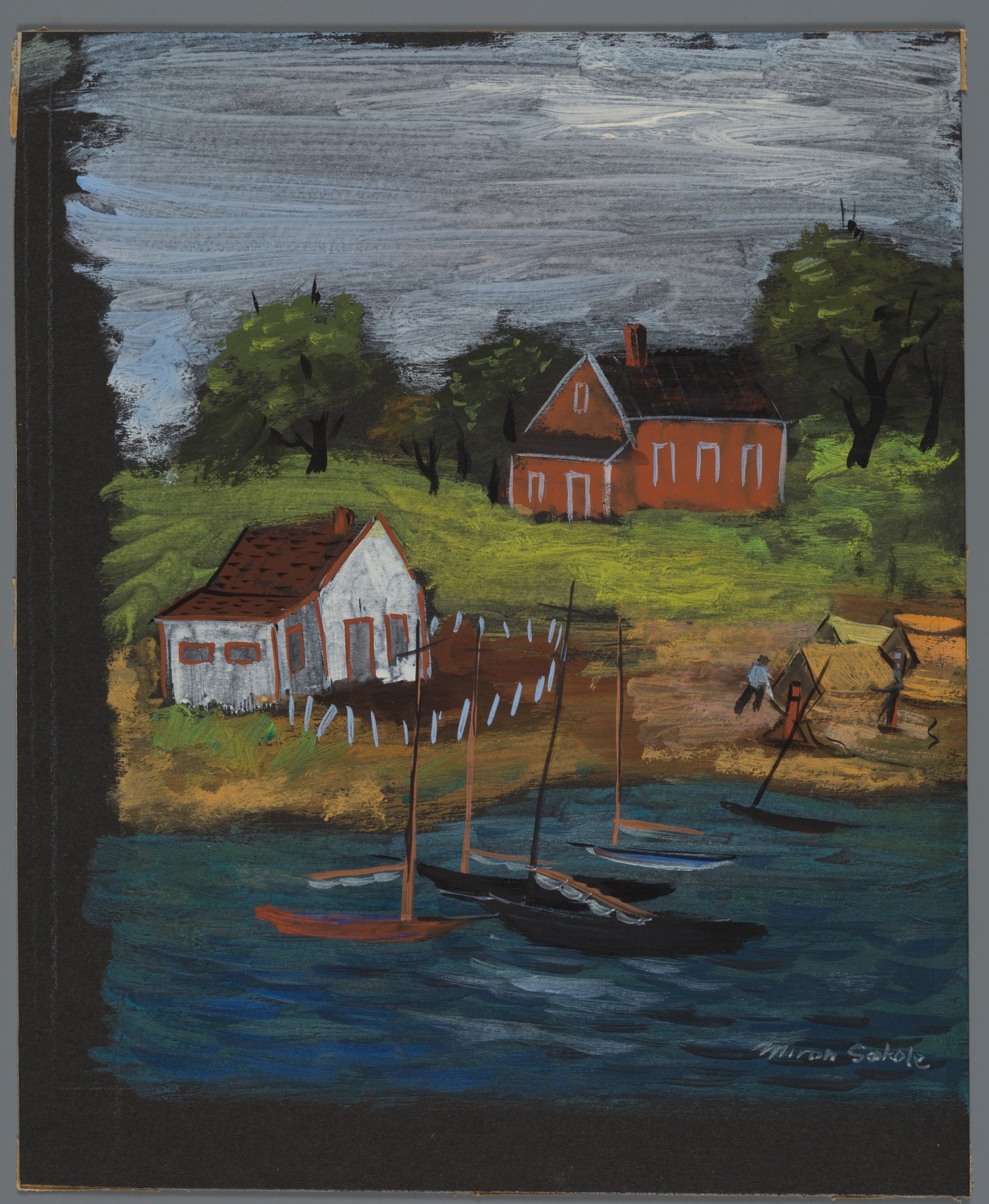 House on Cove, Boats