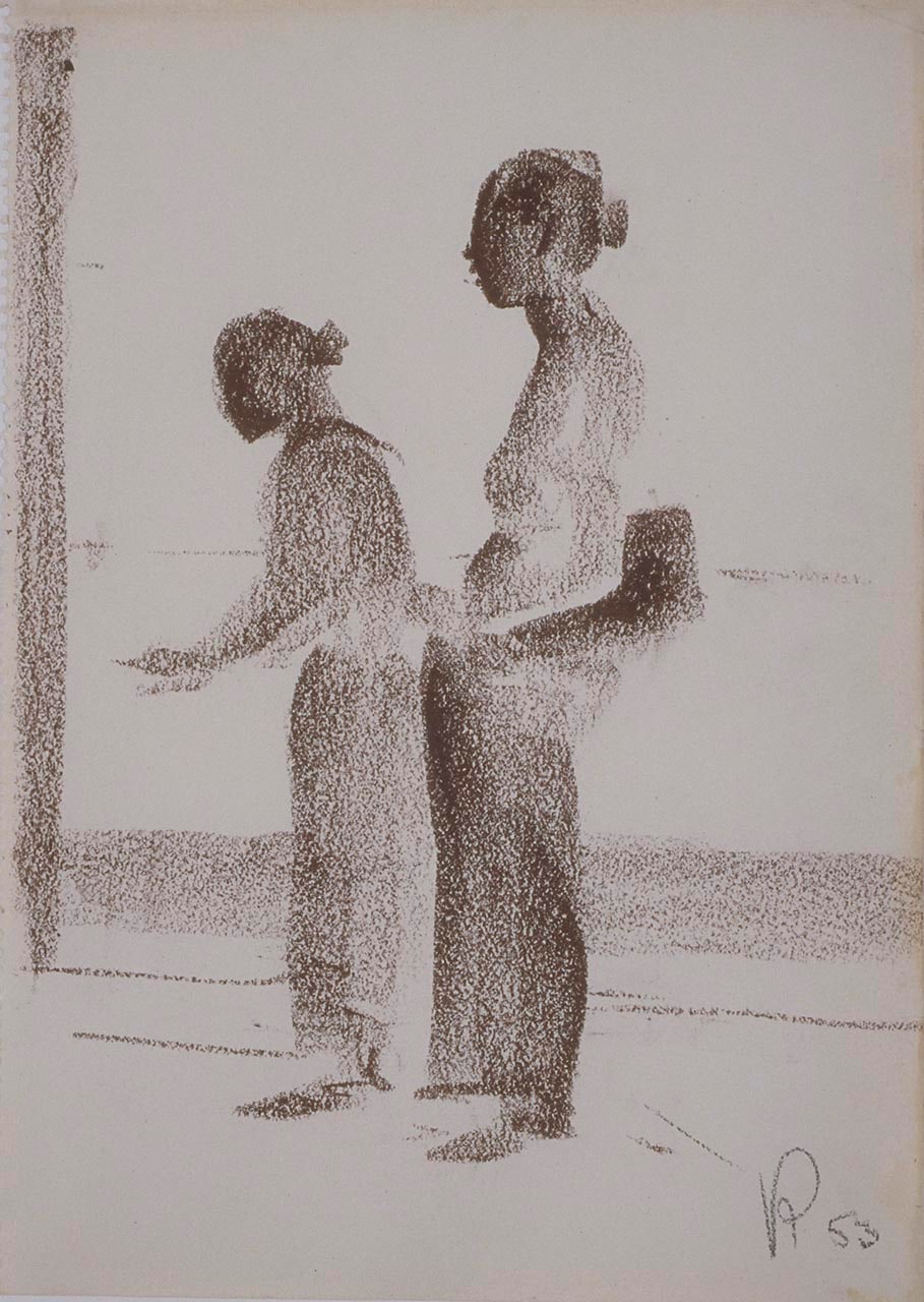 Silouettes of Two Ladies