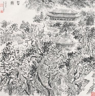 Temple at Taishan Mountain