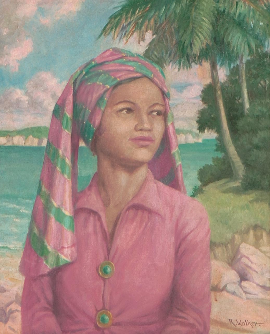 Malay Lady on the Beach