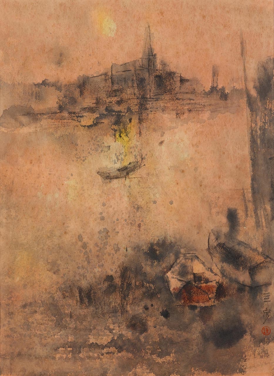 [Not titled] (River Scene)