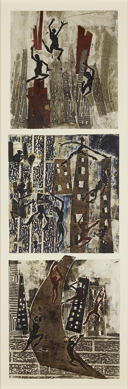 Working relief collage plate for City Jungle