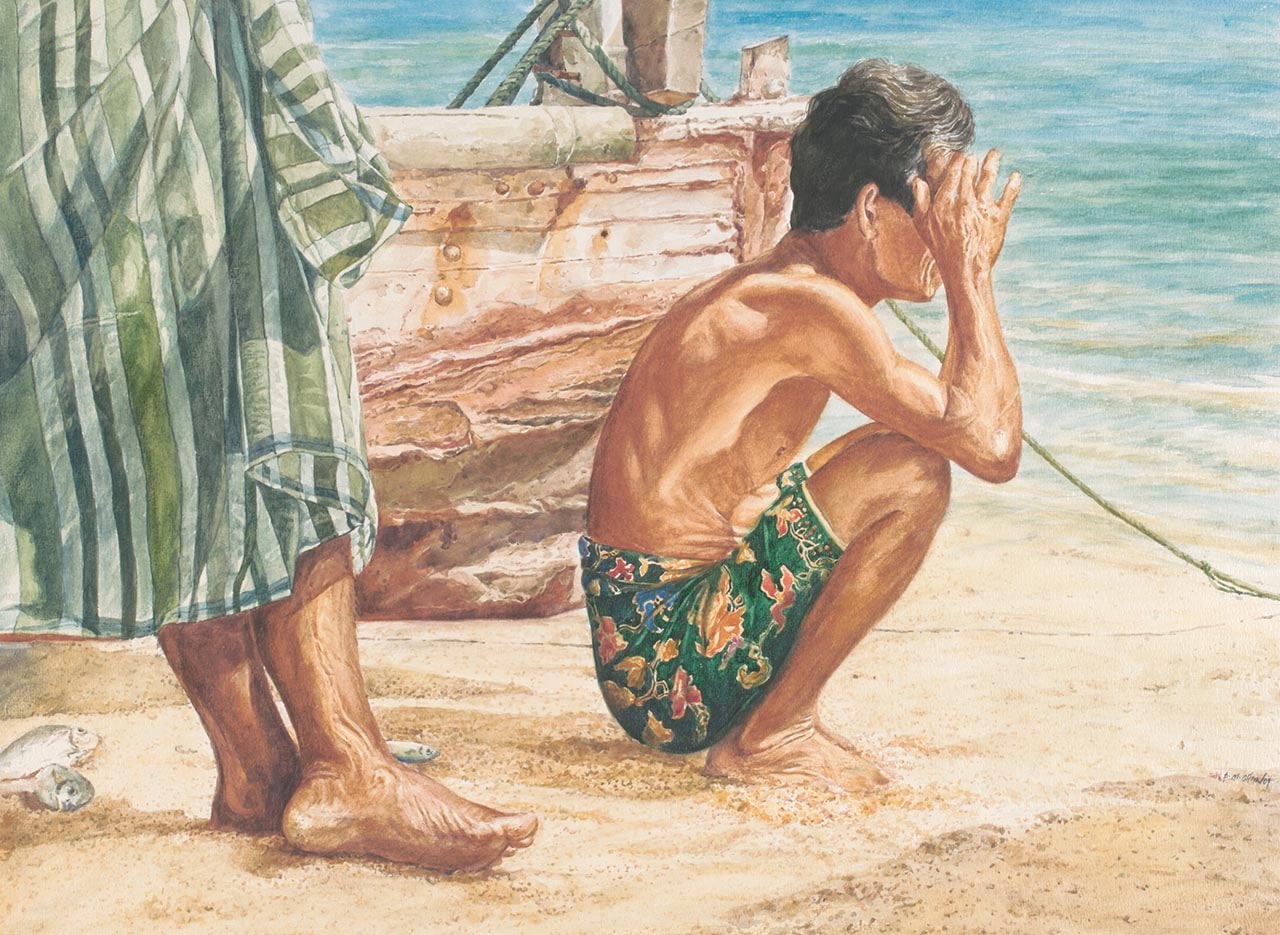 Man Squatting