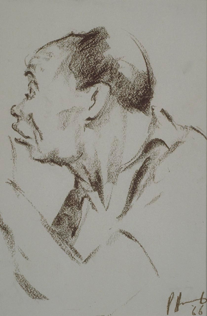 Man with Raised Hand