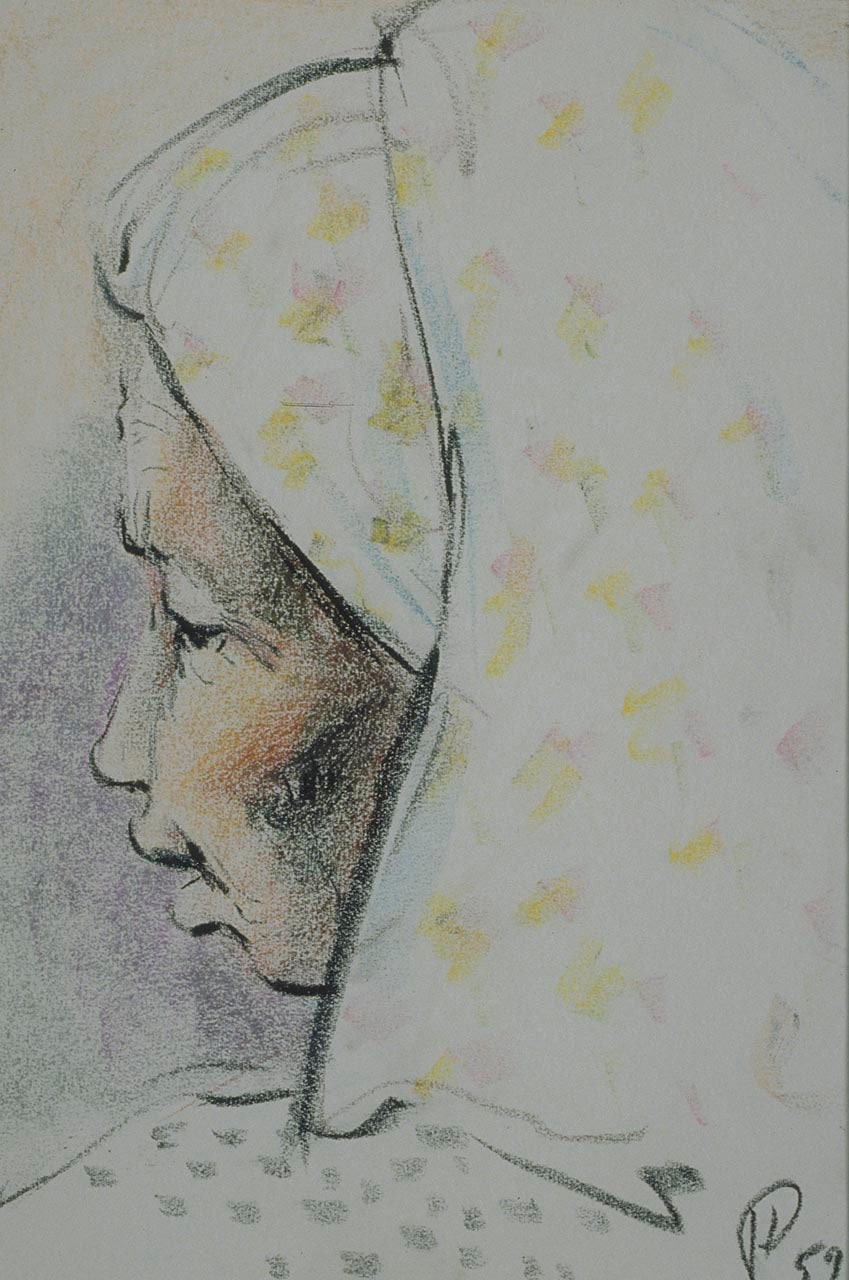 Profile of Lady with Headscarf