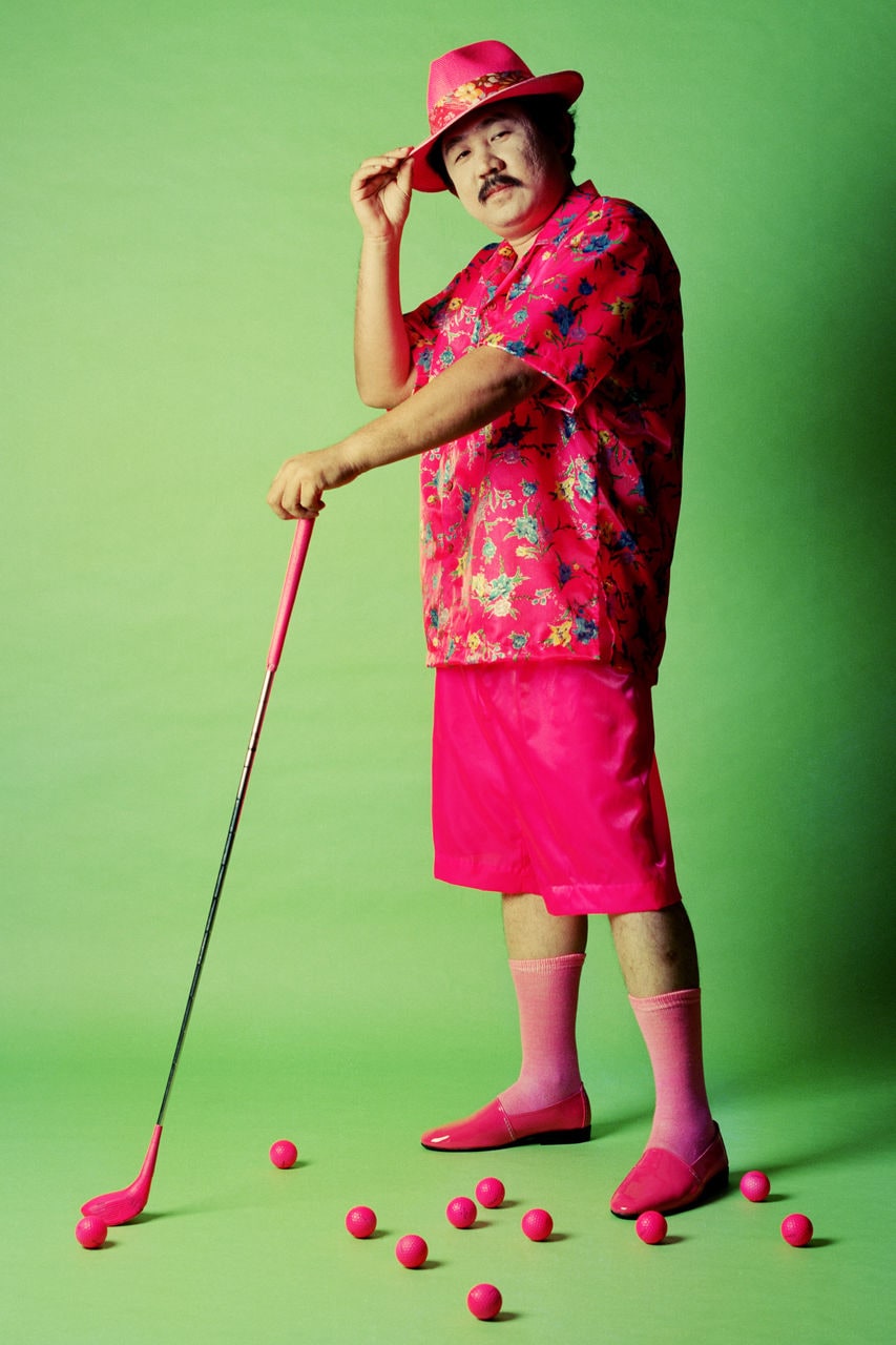 Shocking Pink Collection: Golfing Pink Man