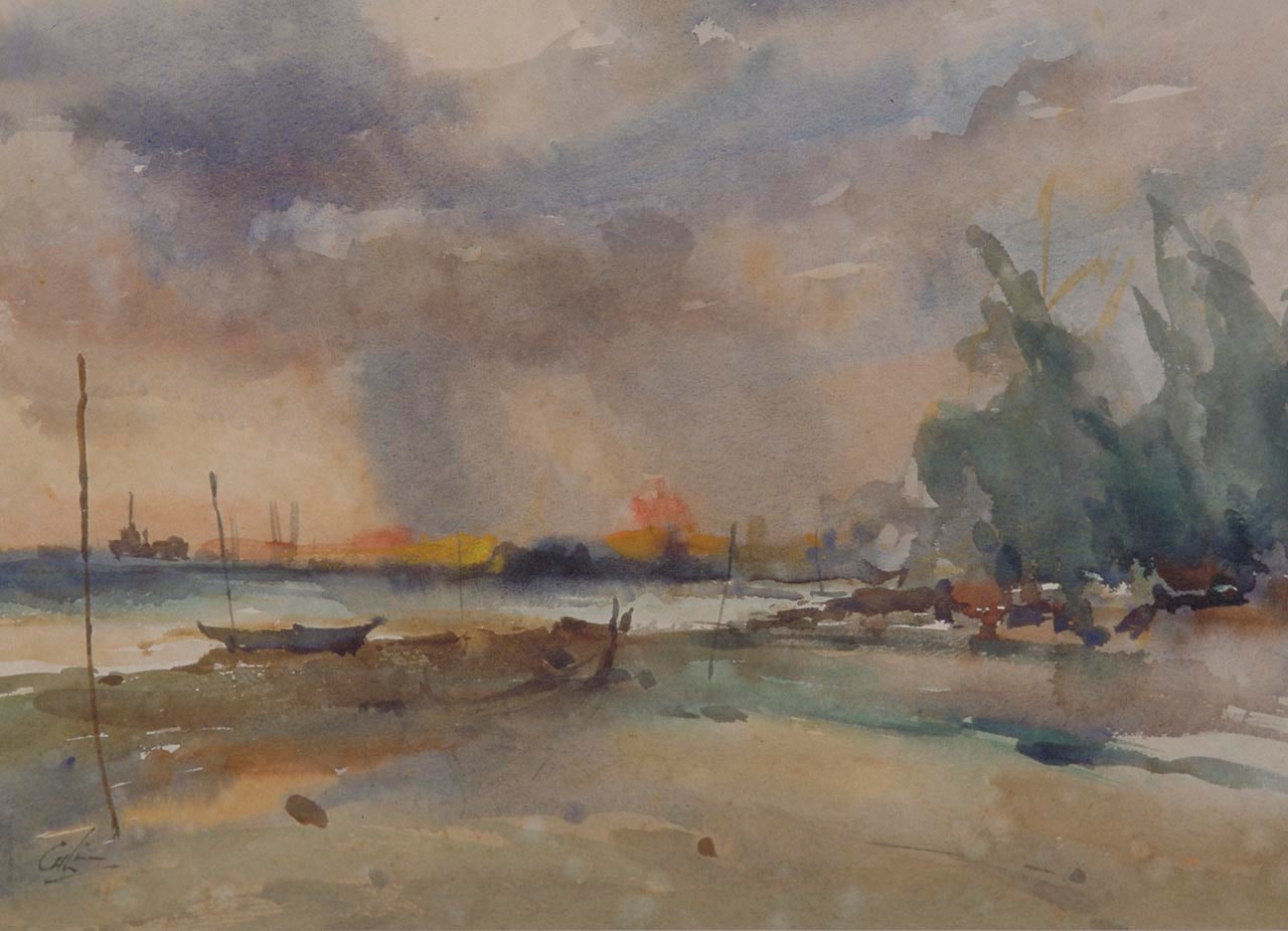 Rainclouds at Sunset
