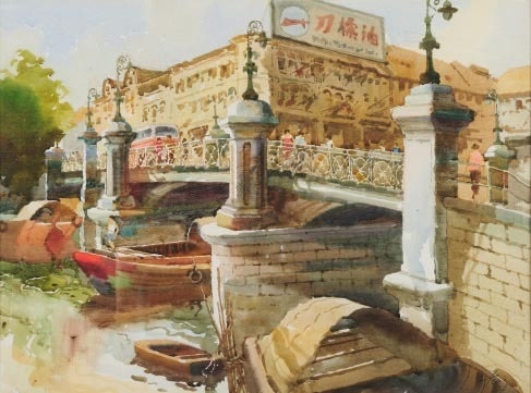 S'pore River below Coleman Bridge