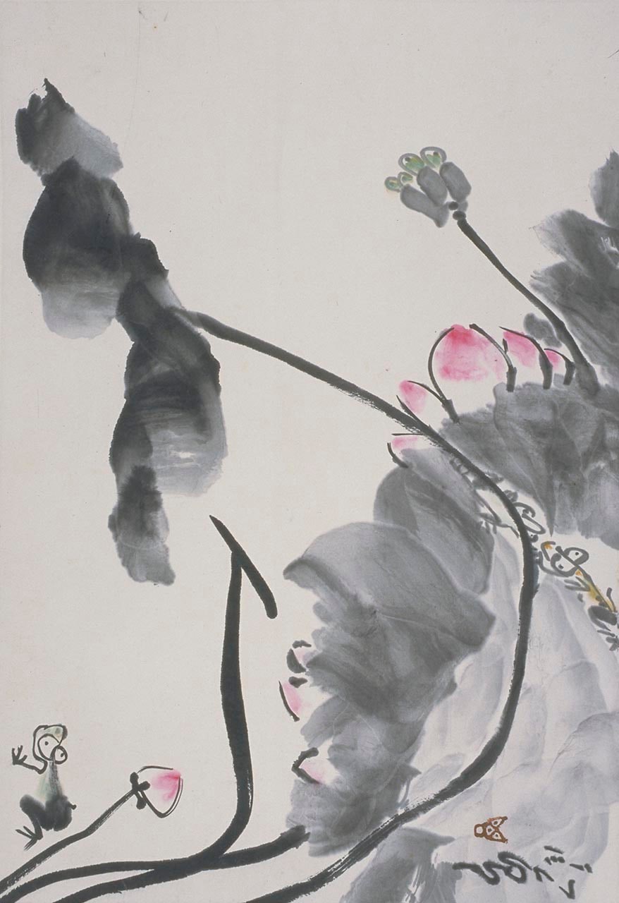 Frogs and Lotus