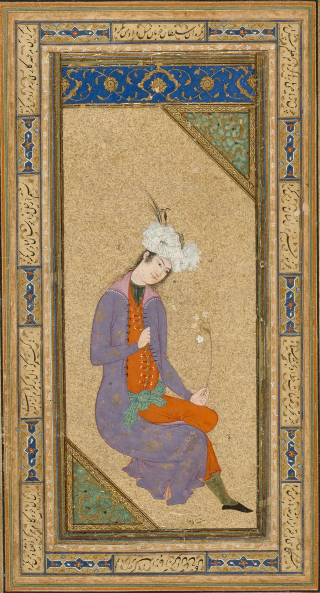 Young Man with a Flower