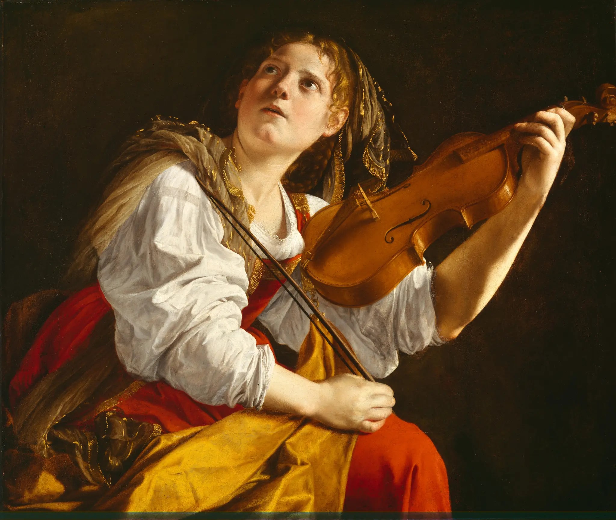 Young Woman with a Violin (Saint Cecilia)