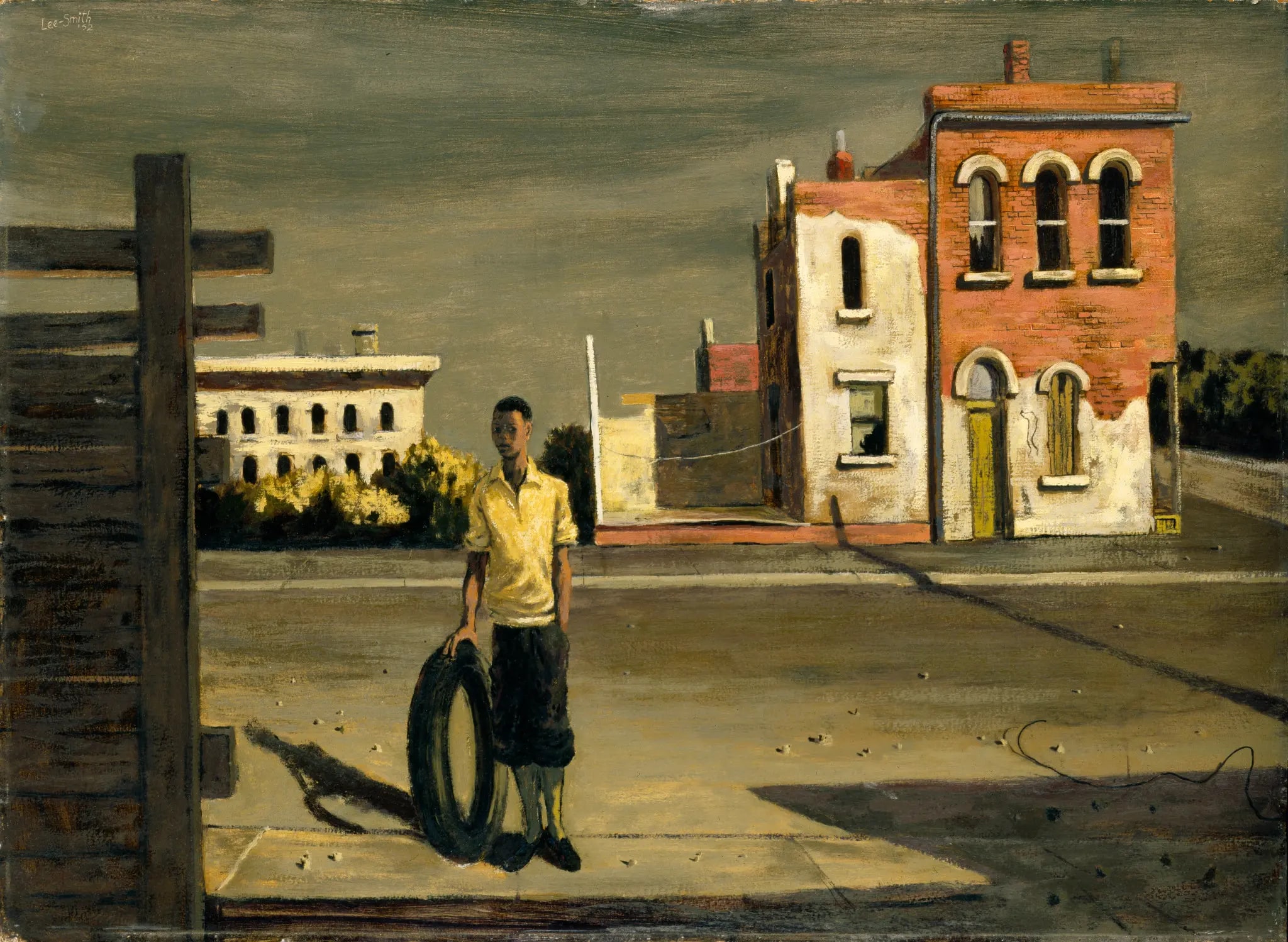 Boy with Tire