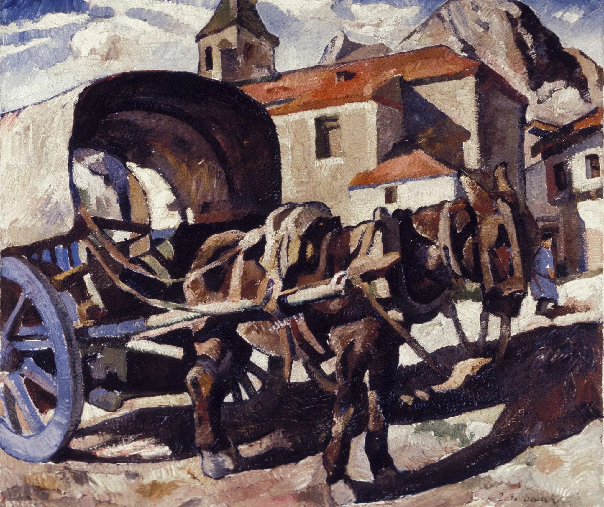 Donkey and Wagon