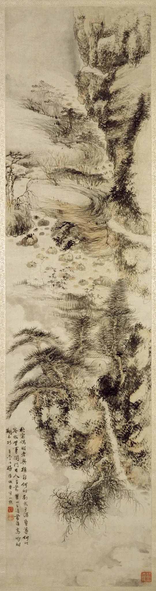 Mountain and Pine Landscape