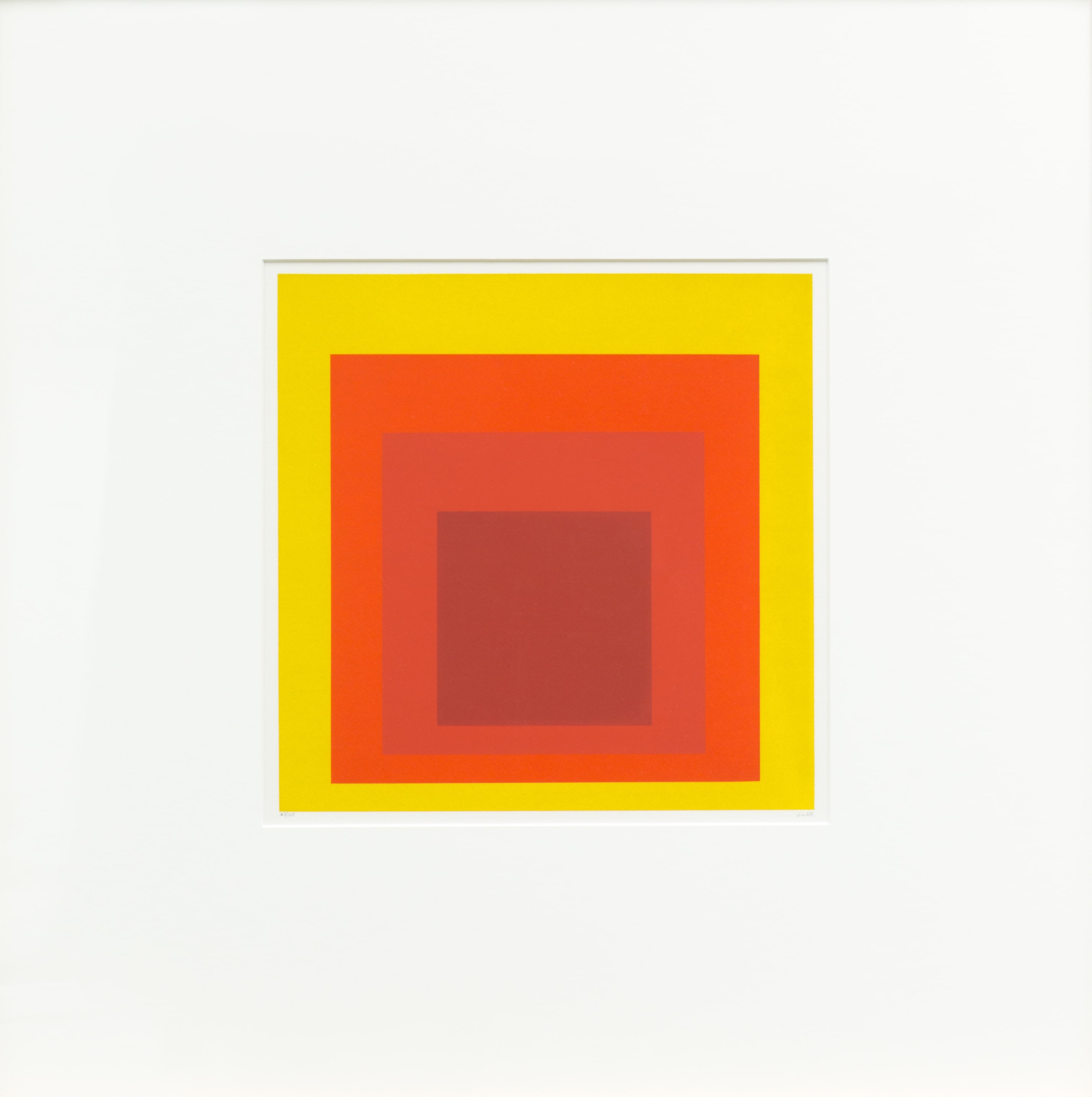 Homage to the Square, Ochre and Red - Josef Albers