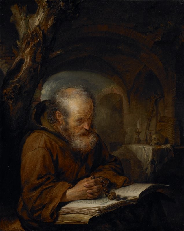 A Hermit Praying