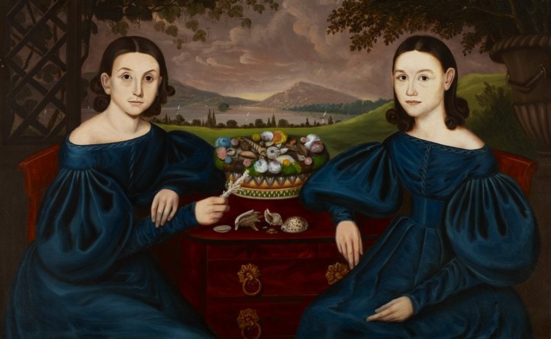 Portrait of Eliza Ann and Adelia Dusenberry
