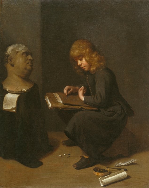 Boy Drawing a Bust of the Roman Emperor Vitellius