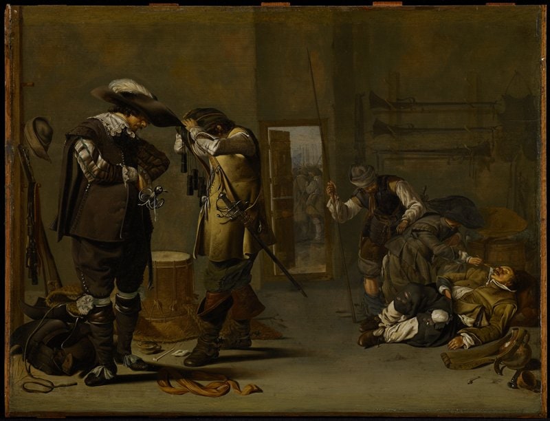 Soldiers Arming Themselves