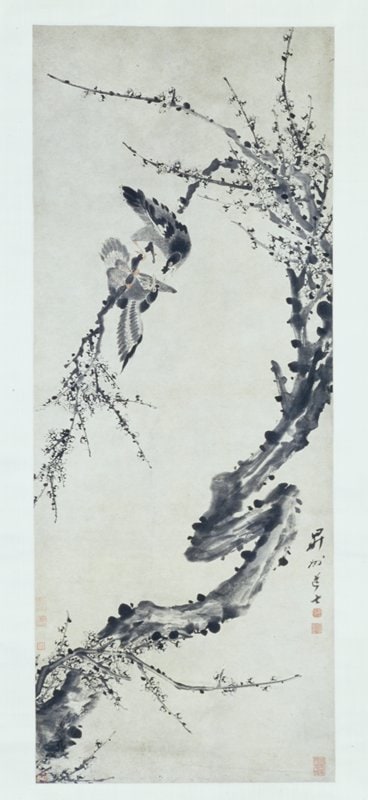 Magpies with Plum Blossom