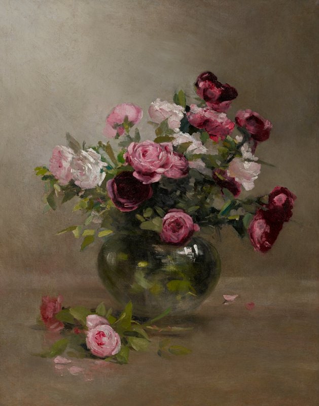 Vase of Peonies