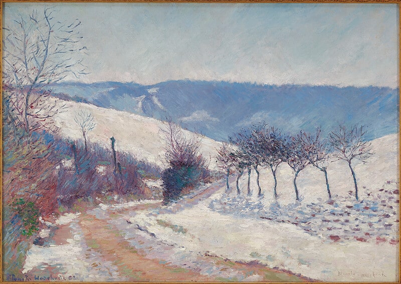 Landscape, Snow Effect; le Val near Giverny