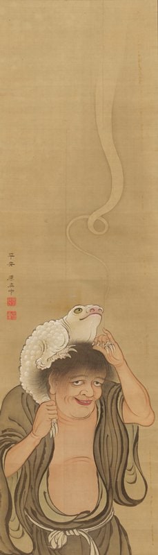 Chinese Immortals [one of a pair]