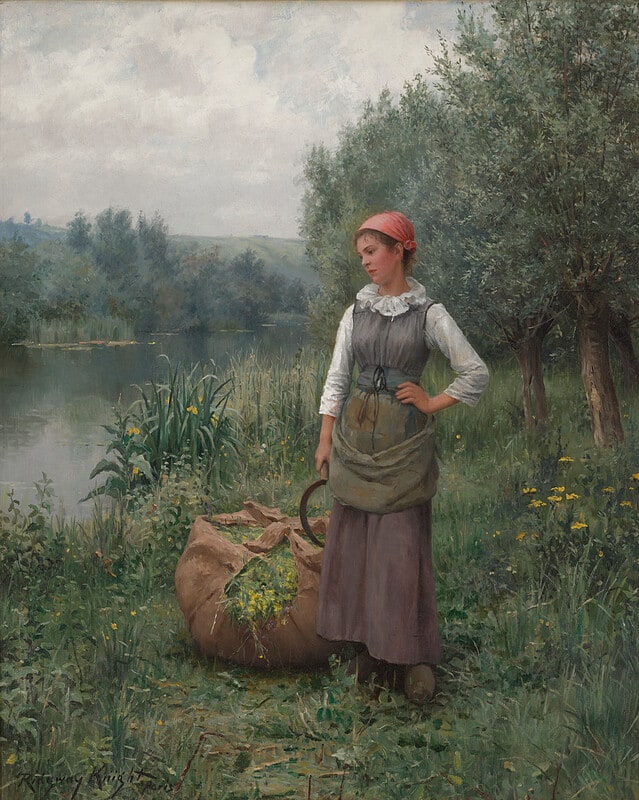 Girl by a Stream, Flanders