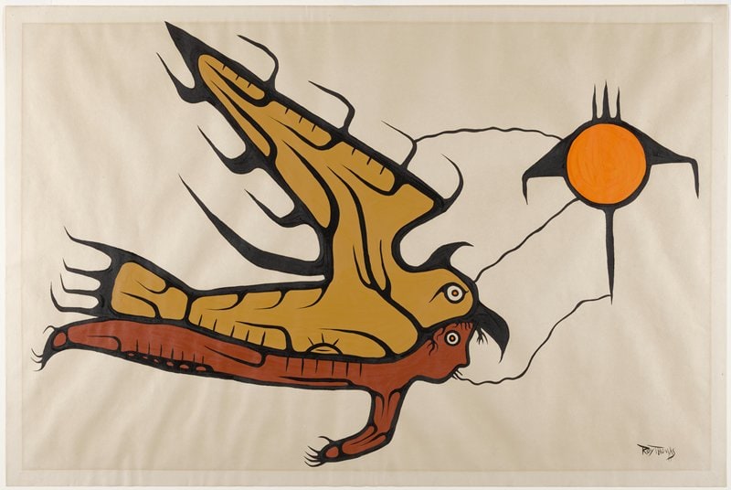 Untitled [sun and bird-man]