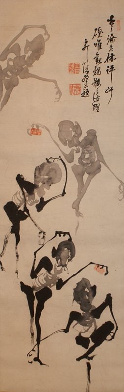 Skeletons Holding Seals