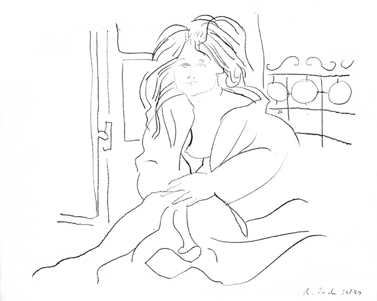 Seated Woman [Horizontal]