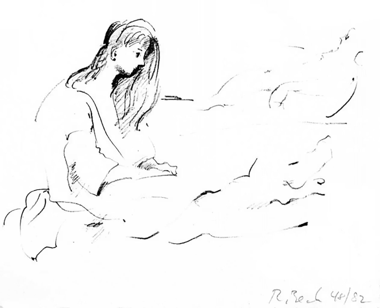 Seated Woman, Profile