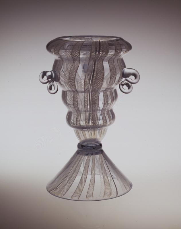 Double Latticino Cup